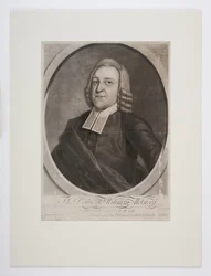 Der Rev. Mr. William Welsteed aus Boston, Neuengland, um 1753 (Mezzotint)